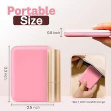 Mini Travel Compact Mirror, 1X/3X Magnifying LED Pocket Travel Makeup Mirror For Women With Light For Purse, Double-Sided, Portable Folding Handheld, Small Lighted Mirrors For Girl Gifts - Pink - View 12