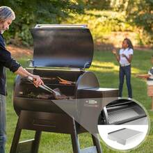 22 Stainless Steel Drip Pan Heat Baffle Traeger 22 Series,Traeger Pro 575 Drip Tray,Traeger BAC012 BCA070 BBQ07C And Newer Lil' Tex,Lil' Tex,Lil' Tex Pellet Smoker Grills Parts - BAC012 - 查看 7