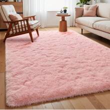 1pc, Soft Area Rugs For Bedroom Fluffy, Non-Slip Fuzzy Shag Plush Soft Shaggy Bedside Rug, Tie-Dyed Living Room Carpet For Girls Kids Baby Teen Dorm Home Decor, Bedroom Living Room Nursery Room Rug, Easy-Care Home Accent