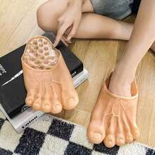 2 piezas de Nuevas pantuflas de felpa con diseño de monstruo para disfraz de Halloween, decoración para fiesta de disfraces, accesorios de cosplay para los pies - Multicolor - Ver 5