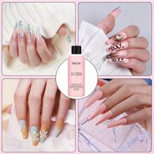 NOCIS 二合一指甲清洁剂和卸甲液 - 适用于敏感肌肤 | 不粘腻配方，轻松卸除凝胶和亚克力指甲 | 打造沙龙级美甲的必备品 | 75毫升优雅瓶装，适用于亚克力按压式美甲 - 彩色 - 查看 4