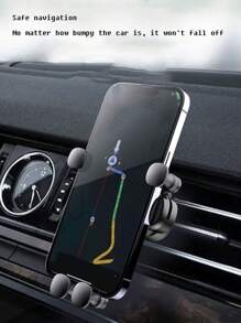 1pc Cartoon Car Phone Holder, Air Vent Car Phone Mount For Navigation Compatible With IPhone, Android Phone, Gift For Birthday, Family, Friends For Summer Air Vent Phone Holder, Car Accessories