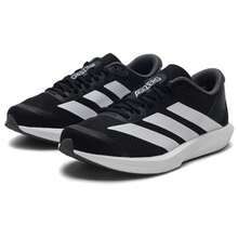 Adidas Giày chạy bộ ADIZERO BK, thoáng khí, giảm sốc, dành cho nam và nữ, sử dụng trong nhà/ngoài trời, chạy đường dài JP6528 - Đen và trắng - Xem 5