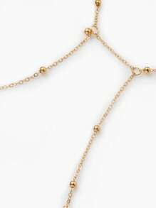 1 Stück sexy und sinnlicher Körperkette für den Strand mit Strass-Anhänger und Quasten-Charm