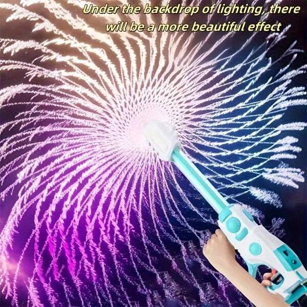Summer Firework Water Gun - Kids' Bouncing Spray Toy, Random Colors, Beach Pool Outdoor Water Play, Birthday Party Interactive Gift For Boys And Girls, Vibrant Design(Accessories Color Random)