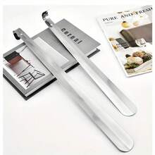 新款不锈钢鞋拔，30厘米/42厘米/50厘米长度可选 - 易握手柄，鞋拔工具，银色鞋拔，耐用，无需弯曲，适合孕妇、老年人，舒适的鞋子试穿辅助