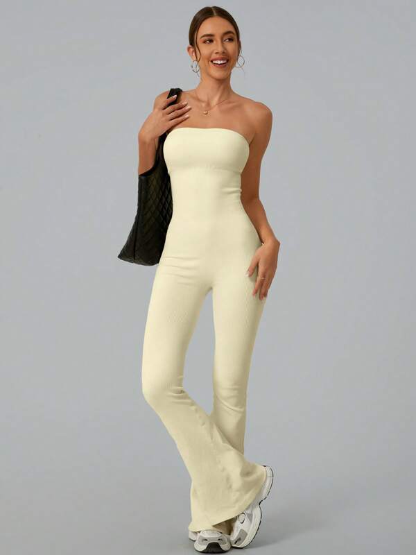 NcmRyu 1pc Women's Fashion Quick-Dry Running Fitness Outdoor Sports Jumpsuit