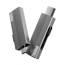 Lenovo SSD sem fio BU210 512 GB de armazenamento de alta velocidade Interface dupla Tipo C/USB3.2 + WiFi6 sem fio Interconexão de três terminais para celular/computador/tablet Corpo de metal à prova de choque - Cinza prateado - Ver 2