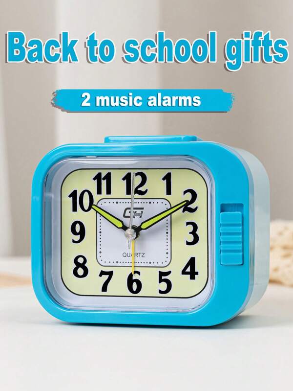 1PC Alarm Clock Singing Alarm Sound Bedroom Alarm Clock, Placed In The Living Room, Office, School Dormitory, Very Beautiful, Suitable For Students And Office Workers, The School Season Gift. Use 1 No. 5 Battery (Battery Not Included)