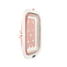 Baignoire bébé pliable avec coussin de bain antidérapant - Baignoire bébé XL avec thermomètre de bain - De la naissance à 3 ans - Baignoire bébé - Cadeaux de naissance pour filles et garçons