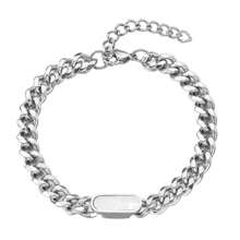 1 Stück Punk & Hip-Hop Stil Edelstahl Armband, geeignet für Männer zum Tragen auf Partys oder als Geschenk für Brüder/Freunde