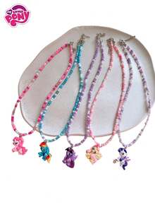 MY LITTLE PONY 1 Cute Cartoon Bebead Necklace - Character Pendant, My Little Pony Lover, Birthday, Gift For Girlfriend, Thanksgiving Christmas, Halloween Decorative Creative Gift,Valentine's Day, Graduation Gift, Birthday Gift, Gift, Birthday Decorative Gifts, Decorations,Valentine Day Valentines, Home Decor, Valentines Gifts