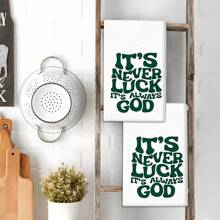 Juego de 2/4 piezas, toallas de plato, toallas impresas con texto, paños modernos de microfibra súper absorbentes, trapos de cocina y hornear, paños de cocina, trapos de limpieza, toallas de mano, toallas de té, ultra suaves y altamente absorbentes, decoración de cocina, regalo para vecinos, regalo para mamá, regalo de cumpleaños, regalo de inauguración de casa para amigos, accesorios de cocina, artículos de primera necesidad diaria