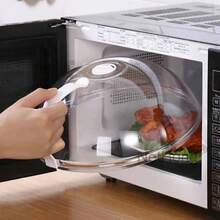 NetHong Home Kitchen Tools Anti-Splatter Lid Microwave Plate Cover Microwave Food Cover - Transparent - View 4