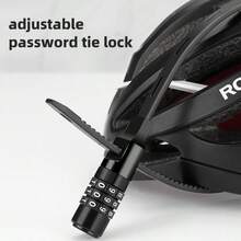 ROCKBROS Helmet Combination Padlock, 54cm Nylon Anti-Theft Lock For Bicycle Helmet Motorcycle E-Bike Scooter 3-Digit - 彩色 - 查看 7