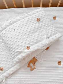 1pc Baby Crib Bumper Soft Plush Guard Rail, Padded Protective Cover For Newborn, Animal Pattern, 60cm/120cm/200cm Length - Star Bear - View 5