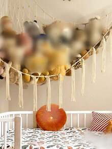 1 件装饰性吊床毛绒动物收纳角挂网架，带挂钩的网状吊床织物装饰收纳架，适用于卧室，毛绒动物收纳吊床网 - 毛绒动物角落装饰吊床网 - 悬挂毛绒动物收纳架，大房间装饰，波西米亚毛绒动物网或大吊床 - 彩色 - 查看 4