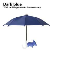 1pc Mini Umbrella, Motorcycle Outdoor Riding Phone Small Rain Umbrella, Cute & Compact, Piggy Bracket, Wind Resistant & Rainproof, Dual Use Sunny/Rainy, 8 Ribs, Silver Coating, Handle, Rain & Sun Protection, Suitable For Outdoor Live Streaming, Motorcycle Riders, 170T Polyester Umbrella Cloth, Multiple Colors Available