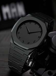 TOMI Classic Men's Smooth Matte Oil Plastic Bead Quartz Watch, Business Student Watch Set, Suitable For Daily Life, Holiday Gifts