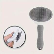 1 pieza Peine para gatos - Cepillo para peinar y eliminar, peine de limpieza automática para mascotas adecuado para gatos de pelo corto y largo - Herramienta profesional de eliminación de pelo