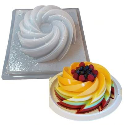 Molde Para Gelatina En Forma De Rehilete. Material resistente y reutilizables. Desmolda rápidamente