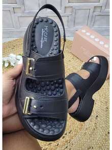 Modare Women's Ultra Comfort Platform Sandal Comfortable - màu đen - Xem 2