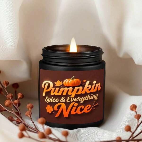 1 pièce Bougie parfumée à la lavande parfaite pour les femmes, les hommes, lui, elle, les partenaires, les proches amis, la mère, le père. Idéal pour les dîners de Thanksgiving avec un design aux thèmes automnaux. Cadeau de remerciement et d'appréciation