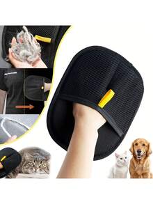 1/2/3/5pcs Double-Sided Anti-Static Pet Deshedding Gloves, Double-Sided Deshedding Brush, Suitable For Furniture, Car Seats, Carpets, Bedding, Clothes, Reusable And Machine Washable, Black Mesh Design Effectively Removes Hair, Pet Deshedding Tool, Furniture Cleaning, Durable Fabric - Multicolor - View 4