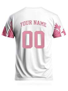 Customized Men's Football Jersey & Customizable Name & Number & Comfortable Round Neck Sports Sweatshirt, Suitable For Football Training, Casual Wear, Gift,Stylish,Fashion,Hipster,Casual,Minimal Chic,Personalized,Customized,Custom,Unique,Guy Costumes,Capsule Wardrobe,Men Basic/Street Style,Ideal Gifts For Him,Boyfriend,Family,Friends,For Birthdays,For Vacation/Holiday,For School/Competition,For Sports/Climbing - Multicolor - View 5