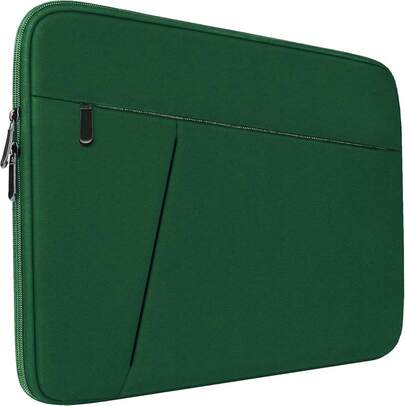 15.6 Inch Laptop, Double Shockproof Protective Computer Carrying Cover With Front Pocket, Briefcase Style Laptop Bag Notebook, Black