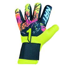 Rinat Asimetrik Basic Premium Latex Goalkeeper Gloves, Protection And Performance, Colors - 黃色 - 查看 2