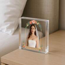 1件定制爱心花系列亚克力挂饰 - 可定制文字、姓名和专属花卉图案，寓意“爱在此滋生”。适合母亲节、生日或家居装饰，作为家人送给母亲的一份真挚礼物，传递爱与感激。 - 薑色 - 查看 5