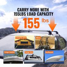 Durable Aluminum Universal Roof Rack Crossbars For Naked Roof Vehicles