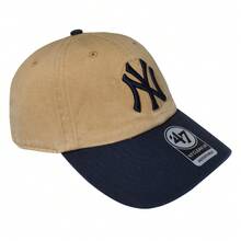 Two-Tone Baseball Cap: 47 New York Yankee S Dad Hat Adjustable & Lightweight Moisture-Wicking Fabric For Gym/Running - Kaki/Đen - Xem 6