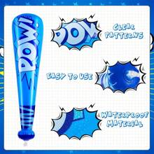 4 pièces Battes de baseball gonflables Décorations de fête d'anniversaire Cadeaux de fête Jouets de piscine Couleurs assorties