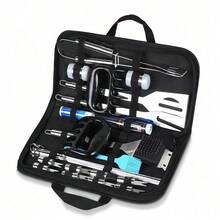 30Pcs BBQ Tool Set Stainless Steel Barbecue Grilling Utensil Cooking Outdoor Kit - Default - View 1