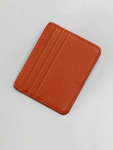 1 قطعة حامل بطاقات صغير سعة كبيرة متعدد الوظائف بفتحات بطاقات أنيقة من جلد البولي يوريثان، أفكار عيد الحب الرسمية/الأعمال - متعدد الألوان - مشاهدة 3