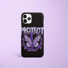 Funda para teléfono, 1 unidad, morada, estilo vintage, de alta gama, con acabado mate premium, compatible con phone 16 Pro/15/14/13/12/11. - Negro - Ver 1