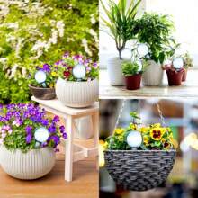 Slouchy Plant Potted Garden Water Dispenser Drip Automatic Watering Plastic Ball Indoor And Outdoor Flower Pot Bulb Watering Ball Tip Drip Irrigation Device Self Watering Plastic Irrigation Ball, General Plant Watering Pile, Suitable For Indoor And Outdoor Flowers And Vegetables, Automatic Drip Irrigation System