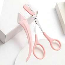 1 Pieza/1 Set de Tijeras para Cejas de Mujer, Tijeras para Cejas, Tijeras para Cejas con Forma de Peine, Tijeras con Estilo de Peine, Clips para Dedos Antideslizantes para Eliminación de Vello, Recortadora de Cejas de Acero Inoxidable, Accesorios de Belleza Convenientes para Hombres y Mujeres (Negro, Rosa, Blanco) - Multicolor - Ver 7