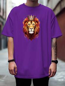 HAFIME LION KING T-Shirt Basic Cotton Short Sleeve Premium Shirt