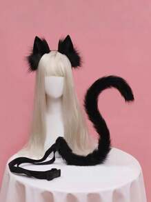 Colas de gato y zorro de peluche, colección de colas grandes de animal de estilo anime para cosplay, juego de roles, actuación y fiestas para mujeres