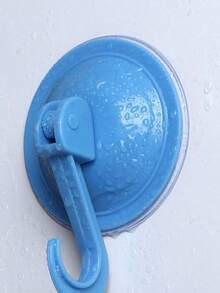 1pc Super Strong Suction Cup Hook, No Drill Bathroom Kitchen Seamless Wall Adhesive Hook, Reusable Wall Mounted Hook, Vacuum Seamless Suction Cup Hook, Kitchen Strong Suction Cup Hook, Bathroom Strong Vacuum Suction Cup Hook, Kitchen/Door/Wall/Glass Wall No Drill Heavy Duty Suction Cup Hook - Multicolor - View 6