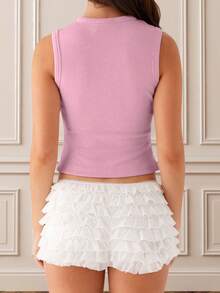 Women Y2k Button Down Crop Tops Casual Summer Solid Color Crop Shirt Knit Ribbed Button Front Long Sleeve Shirt For Club Streetwear Aesthetic Grunge Clothes