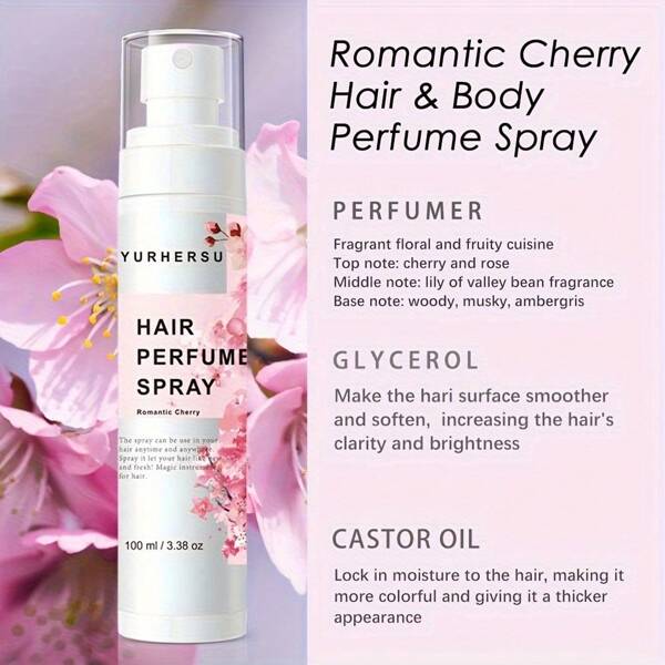 1pc YURHERSU Hair Perfume Spray For Women, Hair Oil Treatment To Nourish, Repair And Frizz Control