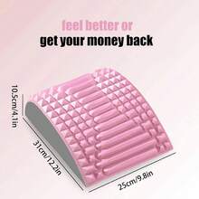 腰椎缓解按摩器，打开肩部和背部，腰部伸展按摩工具，瑜伽伸展运动助手，腰部支撑垫 - 彩色 - 查看 4