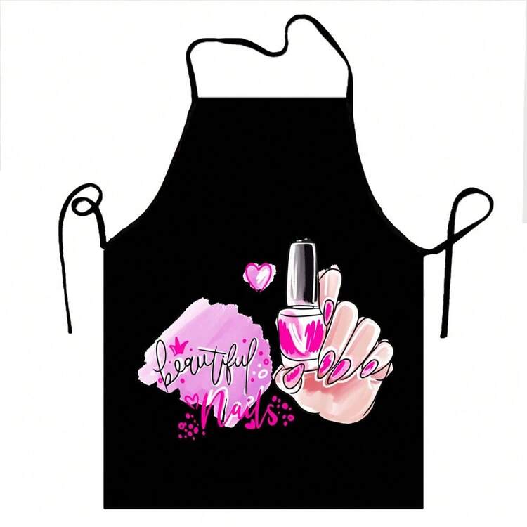 Esmalte de uñas con babero personalizado mi delantal de poder para hombres, mujeres, adultos, Chef, cocina, esmalte de uñas, Tablier, pintura de cocina - 1 - Añade 23