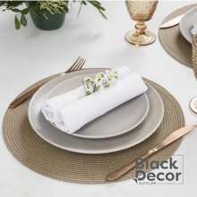 4 Piece Round Placemat Set Decorative Dinner Table Placemat Kitchen Placemat