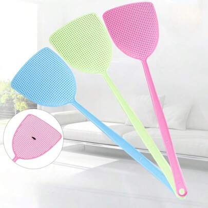 Plastic Fly Swatter, Mosquito Swatter, Long Handle Manual Fly Swatter, Fly Swatter, Mosquito Swatter