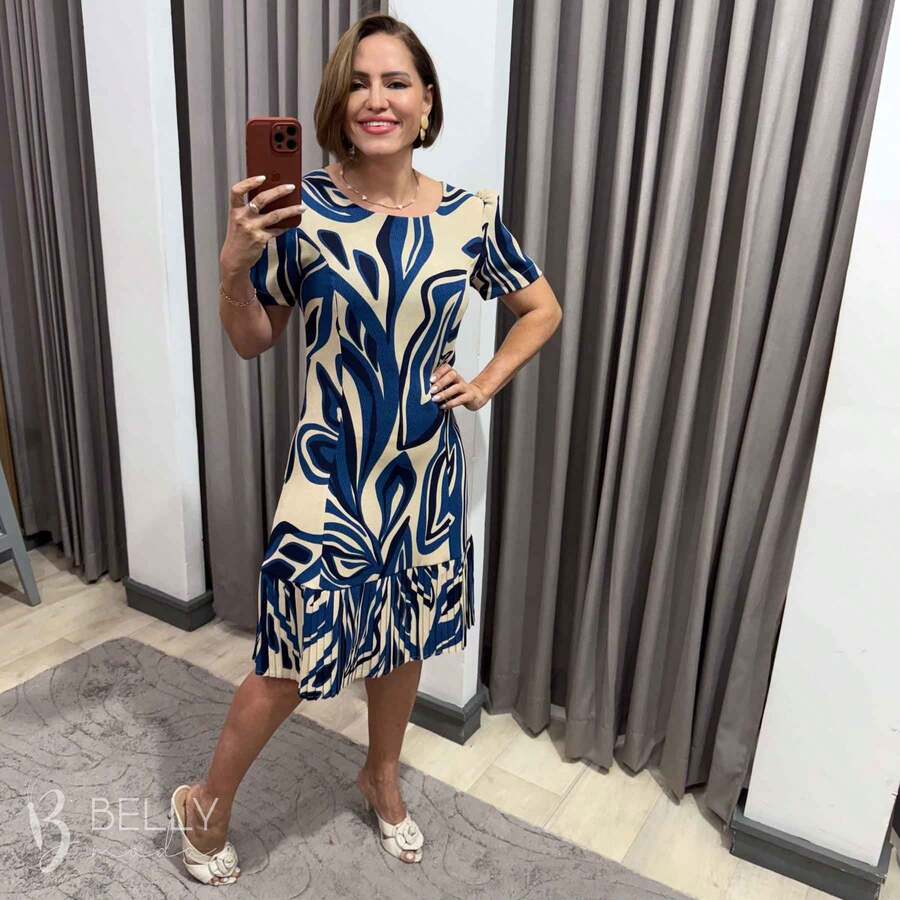 Vestido Midi Barrado plissado  Estampa total  Padrão Texturizado  Floral    Tecido    Nó  Botões na frente  Drapeado  Plissado  Plissado    Praia  Noite  Casamento  Escritório  Festa de aniversário  Festa do chá de bebê  Night  Trabalhar  Formal e Noturno